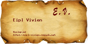 Eipl Vivien névjegykártya